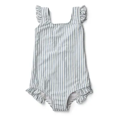 Tanna Swimsuit Seersucker Baddräkt Badkläder Vit Liewood