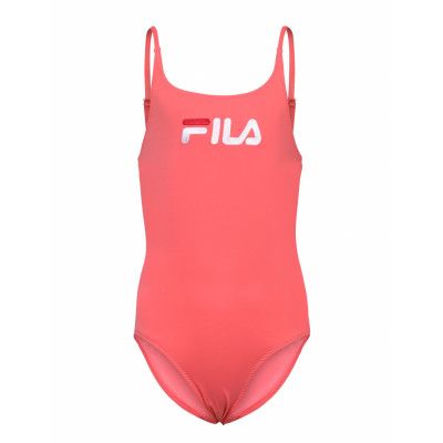 Teens Girls Carol Swim Suit Baddräkt Badkläder Rosa FILA