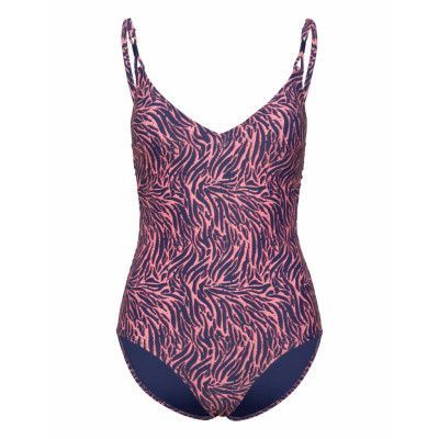 Femilet Tidra Bikini Wirefree Plunge T-Shirt Swimsuit Rosa