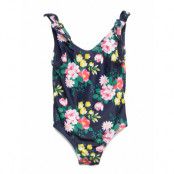 Toddler Floral Swim -Piece Baddräkt Badkläder Blå GAP