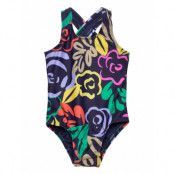 Toddler Recycled Floral Swim -Piece Baddräkt Badkläder Multi/mönstrad GAP