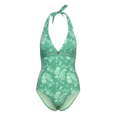 Tommy Hilfiger Halter Piece Rp Print Grön