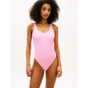 Tommy Hilfiger Scoop Back One Piece - Pink - XL