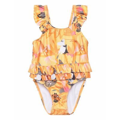 Tree Crown Swimsuit Baddräkt Badkläder Gul Martinex