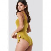 Trendyol Binding Detailed Swimsuit - Green,Yellow