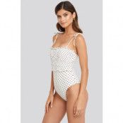 Trendyol Dotted Swimsuit - White