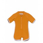 Triton Swim Jumpsuit Baddräkt Badkläder Orange Liewood