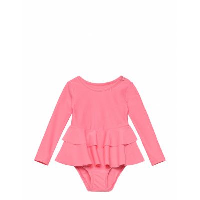 Gugguu Uv Basic Swimsuit Dress Rosa