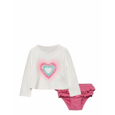 V-G Swim 2Pc Baddräkt Badkläder Vit GAP