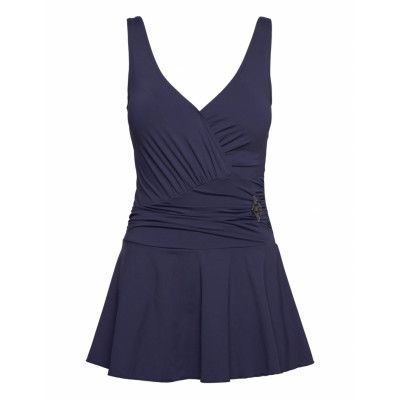 Panos Emporio Venezia Solid Swimsuit Marinblå