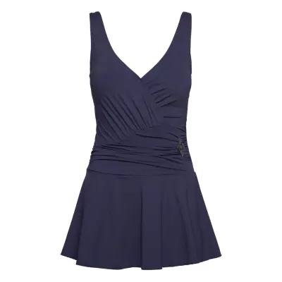 Panos Emporio Venezia Solid Swimsuit Marinblå