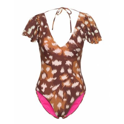 Svea W. Frilly Swimsuit Multi/patterned