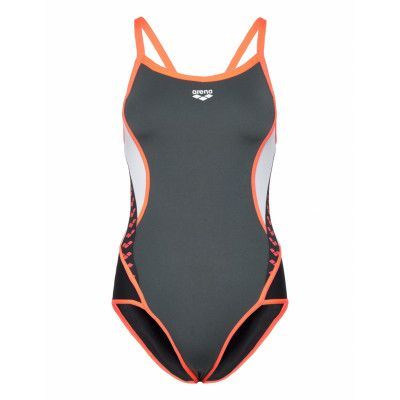 W Icons Swimsuit Super Fly Back Panel Baddräkt Badkläder Svart Arena