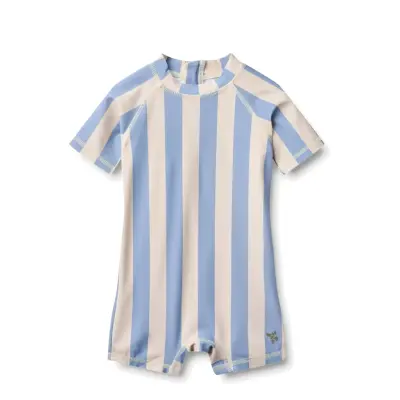 Wheat Swimsuit S/S Cas - Blue - 74