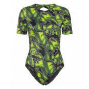 Whitney Bathing Suit Baddräkt Badkläder Grön Wood Wood