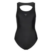 Arena Women's Arena Solid Swimsuit O Back Black Svart