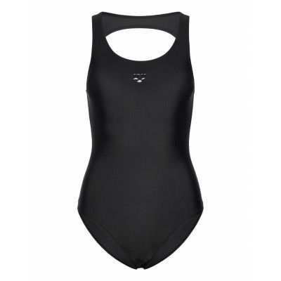 Arena Women's Arena Solid Swimsuit O Back Black Svart