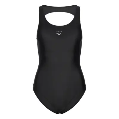 Arena Women's Arena Solid Swimsuit O Back Black Svart