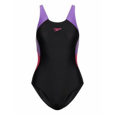 Womens Colourblock Splice Muscleback *Villkorat Erbjudande Baddräkt Badkläder Lila Speedo