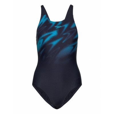 Womens Hyperboom Placement Muscleback *Villkorat Erbjudande Baddräkt Badkläder Marinblå Speedo