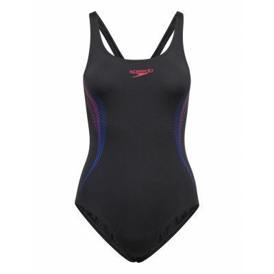 Womens Placement Muscleback *Villkorat Erbjudande Baddräkt Badkläder Svart Speedo