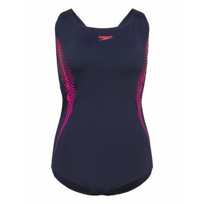 Womens Placement Medalist Sport Swimsuits Navy Speedo