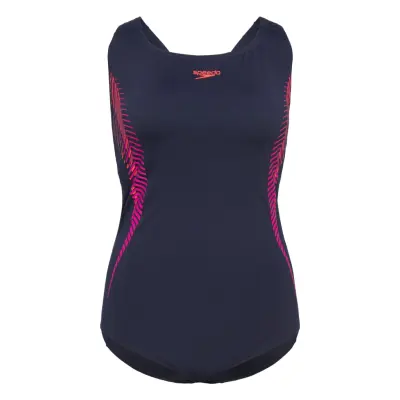 Womens Placement Medalist Sport Swimsuits Navy Speedo