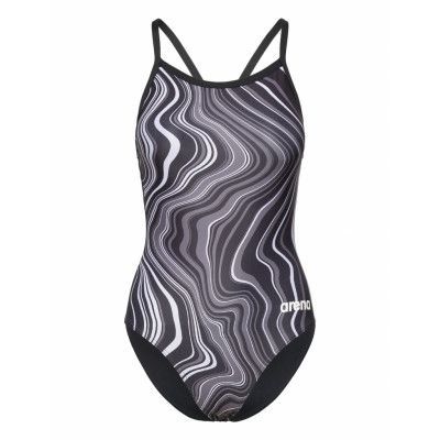 Women's Swimsuit Lightdrop Back Sport Swimsuits Svart Arena