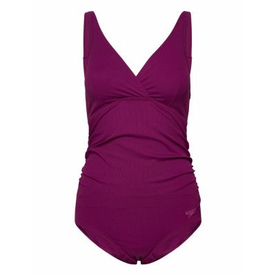 Speedo Womens V Neck Maternity U Back Lila