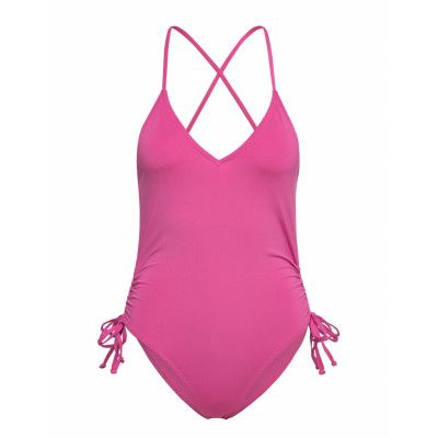 Yrsagz Swimsuit Baddräkt Badkläder Rosa Gestuz