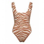 Zecora Ella Swimsuit Baddräkt Badkläder Brown Becksöndergaard