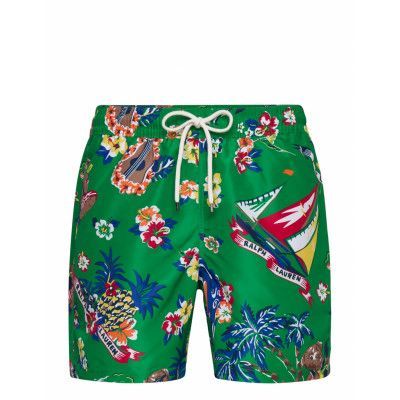 5.75-Inch Traveler Polo Bear Swim Trunk Badshorts Green Polo Ralph Lauren