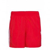 Adicolor Classics 3-Stripes Swim Shorts Badshorts Röd Adidas Originals