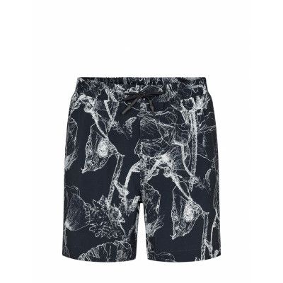 Aklt Shark Aop Swim *Villkorat Erbjudande Badshorts Marinblå Anerkjendt