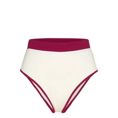 ALOHAS Madeira Bicolor Vivid Burgundy White Swimwear - Cream - XS