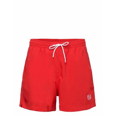 Anf Mens Swim Badshorts Röd Abercrombie & Fitch