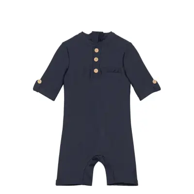 Anker Beach Suit Upf50+ Swimwear UV Clothing UV Suits Marinblå By Lindgren