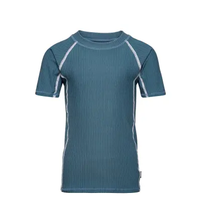 Aten T-Shirt Swimwear UV Clothing UV Tops Blå Lindberg Sweden