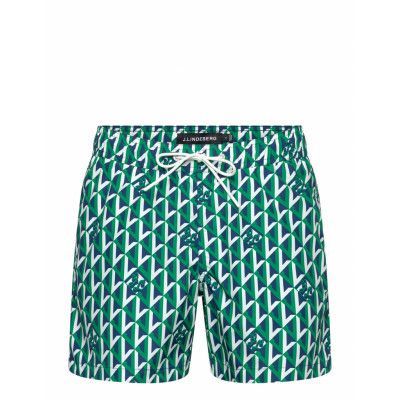 J. Lindeberg Banks Island Geo Swim Trunks Grön