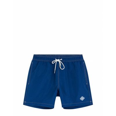 Banks Solid Swim Trunks Designers Shorts Navy J. Lindeberg