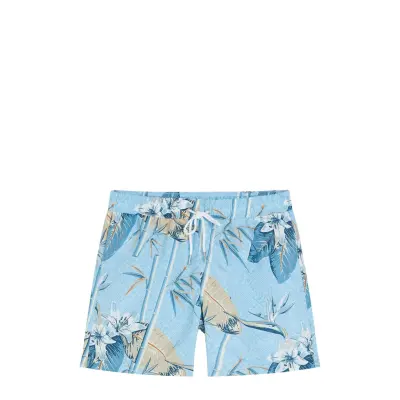 Banks Tropical Swim Trunks Designers Shorts Blue J. Lindeberg