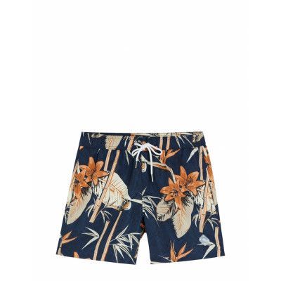 Banks Tropical Swim Trunks *Villkorat Erbjudande Badshorts Marinblå J. Lindeberg