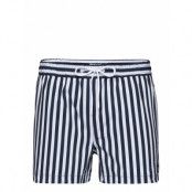 Bay Stretch Striped Swimshorts - Gr Badshorts Multi/mönstrad Knowledge Cotton Apparel