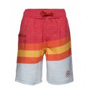 Beach Shorts Aop Badshorts Röd Color Kids