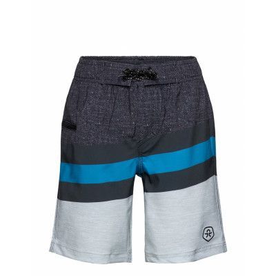Beach Shorts Aop Badshorts Svart Color Kids