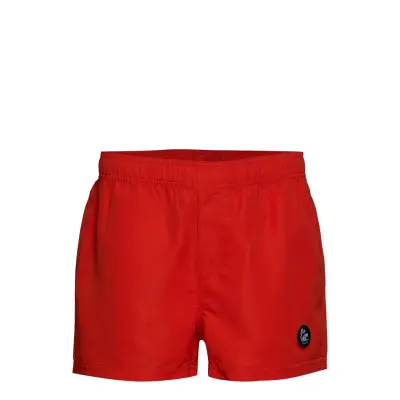 Beachshorts Badshorts Röd Bula