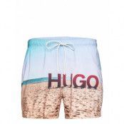 Beech Badshorts Blå HUGO