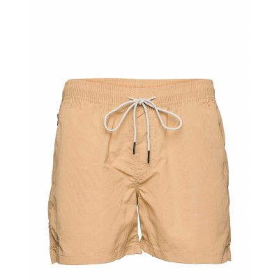 Beige Nylon Swim Shorts Badshorts Beige OAS
