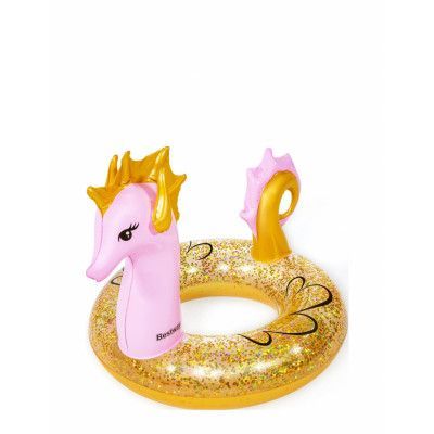 Bestway Bestway 1.15M X 1.04M Glitter Seahorse Swim Ring Multi/patterned