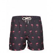Black Flamingo Swim Shorts Badshorts Blå OAS